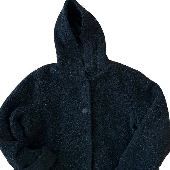 Woman within Hooded Berber Fleece jacket size large (18-20) - Picture 4 of 12